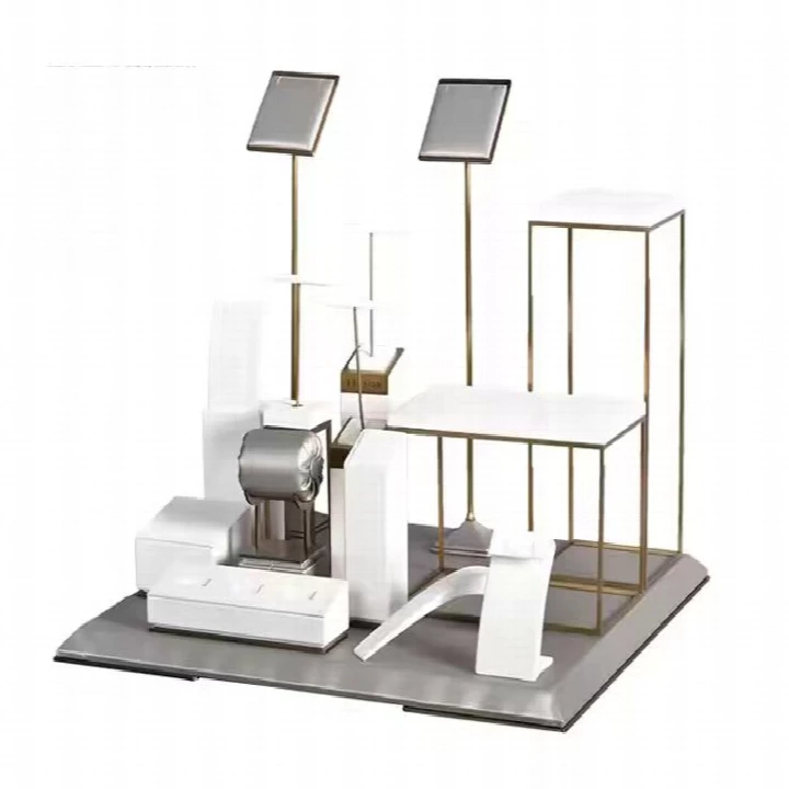 High Quality Wood and Metal Jewelry Display